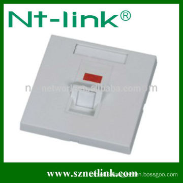 RJ45,RJ11 86 type Single Port High quality Faceplate